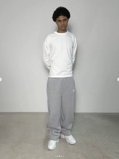 New Y2K Pants Personalized Pant Leg Zipper Embroidery Hip Hop Casual Joggers Men Pants Retro Straight Pants Tracksuit Streetwear