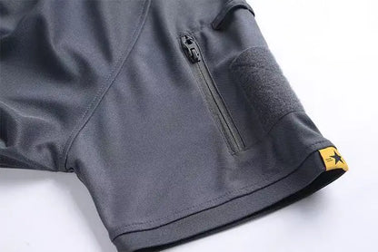 Men Summer Quick Dry T-shirt Breathable Pullover Climbing Tees Casual Cargo Shirts