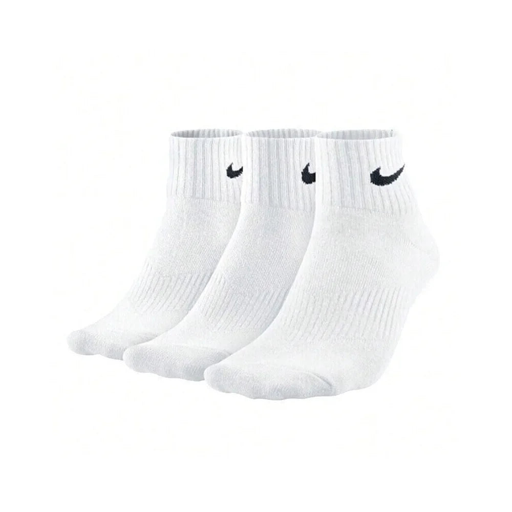 Nike Unisex 3-Pair Pack: Comfortable and Breathable Short, Mid-Calf, Training Socks, and High-Calf Athletic Socks SX7677-100
