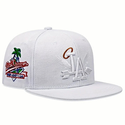 1/2/3/4PCS Fashion Unisex LA Embroidery Baseball Caps Los Angeles Snapback Hat Angel Wings Hip Hop Caps Outdoor Adjustable Hats