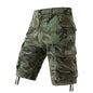 Men's Camo Cargo Shorts Outdoor Multi-Pocket Cotton Casual Shorts Summer Half Pants Breathable Shorts