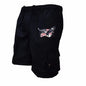 Male Cargo Shorts Elastic Waist Cycling Shorts Multi-pockets Loose Work Short Pants Outdoor Sport Printed Casual Shorts