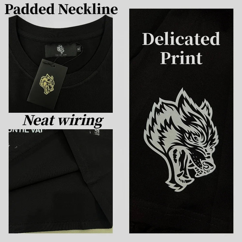 New Darc Wolves Short-sleeved T-shirts Running Fitness Tops Gym Tee