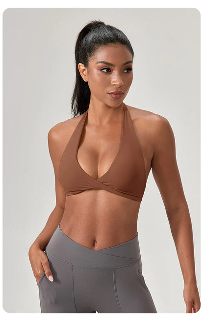 high-intensity sports bra for women's running, shockproof and high elasticity yoga vest, outdoor fitness sports bra