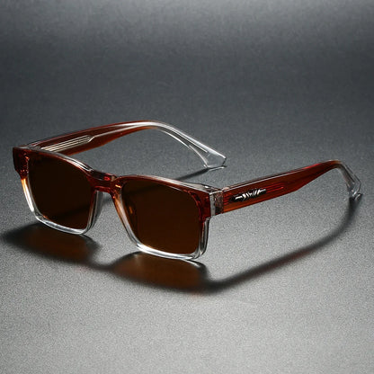 Quality Square Polarized Sunglasses Men Metal Core UV400 Unisex Sun Glasses Travel Hiking Beach Fishing Eyewear