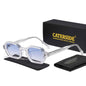 CATERSIDE Polygon Sunglasses Fashion Men Small Frame Gradient Lens Sun Glasses for Summer Beach Party Ideal Choice for Gifts
