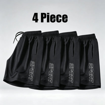 1/4 Piece Set of Men's Quick Dry Sport Shorts Breathable Gym Running Training Fitness Shorts  Casual Jogging Beach Bottoms